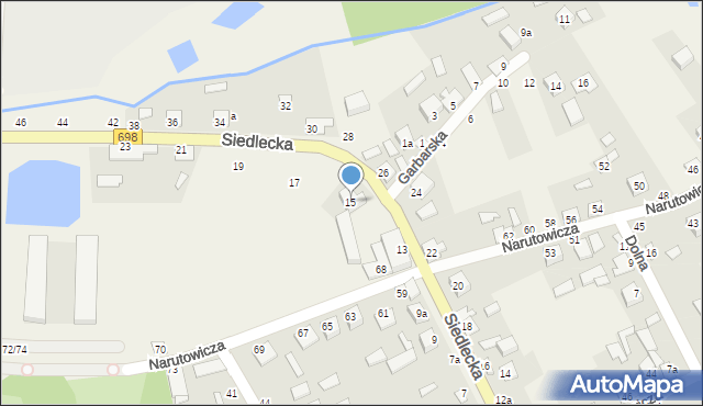 Janów Podlaski, Siedlecka, 15, mapa Janów Podlaski