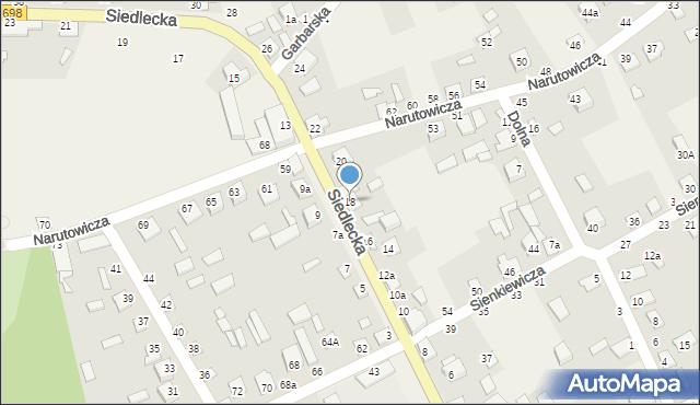 Janów Podlaski, Siedlecka, 18, mapa Janów Podlaski