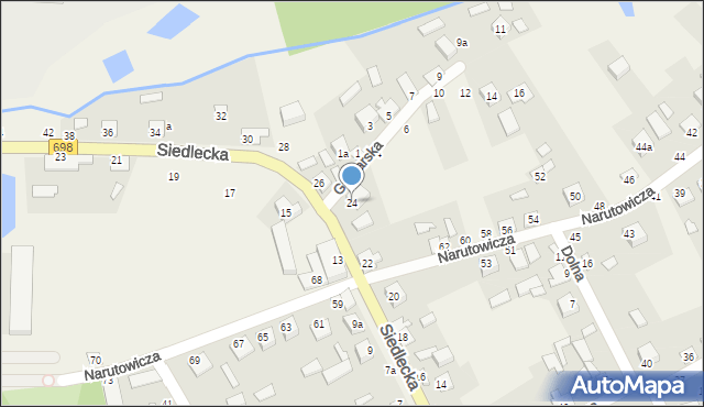 Janów Podlaski, Siedlecka, 24, mapa Janów Podlaski