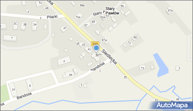 Janów Podlaski, Siedlecka, 39, mapa Janów Podlaski