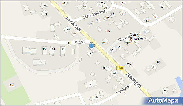 Janów Podlaski, Siedlecka, 47, mapa Janów Podlaski