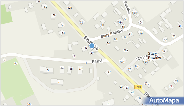 Janów Podlaski, Siedlecka, 49, mapa Janów Podlaski