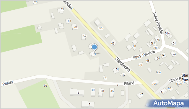 Janów Podlaski, Siedlecka, 53, mapa Janów Podlaski