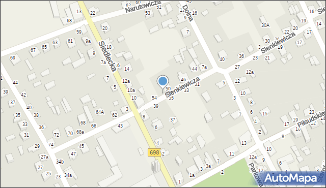 Janów Podlaski, Sienkiewicza Henryka, 52, mapa Janów Podlaski