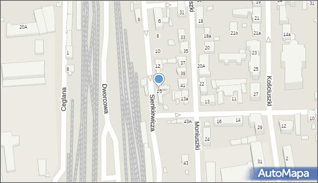 Jarocin, Sienkiewicza Henryka, 15, mapa Jarocin