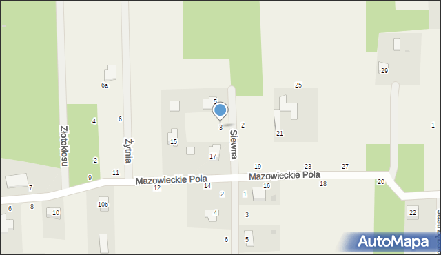 Jastrzębnik, Siewna, 3, mapa Jastrzębnik