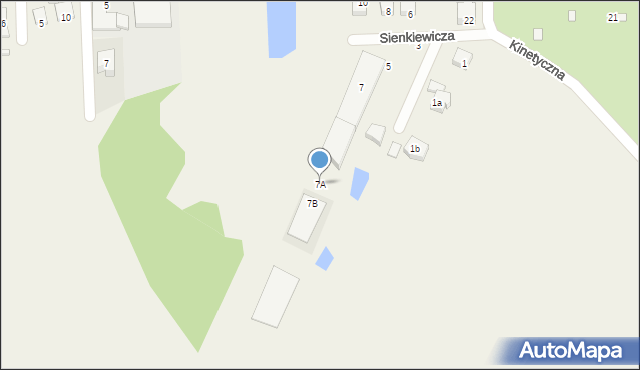 Jaworowa, Sienkiewicza Henryka, 7A, mapa Jaworowa