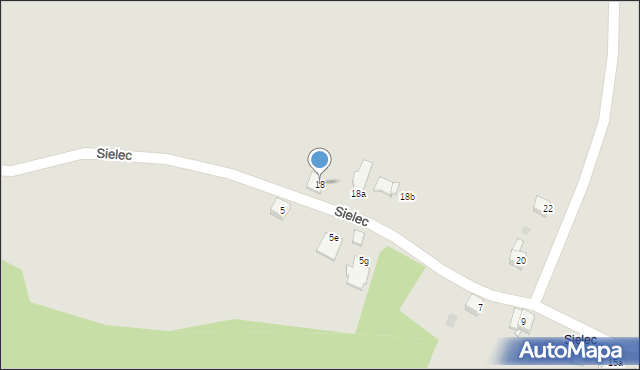 Jaworzno, Sielec, 18, mapa Jaworzno