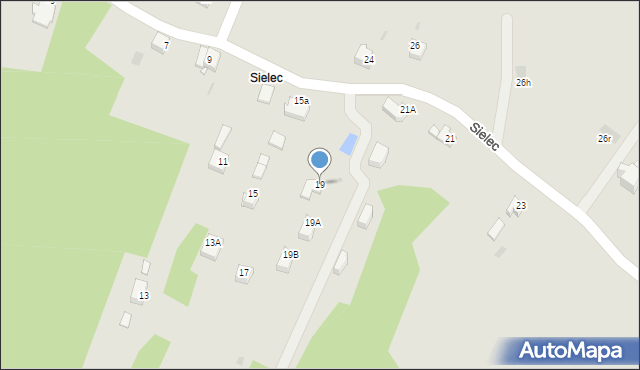 Jaworzno, Sielec, 19, mapa Jaworzno
