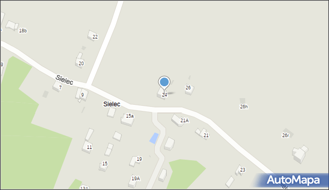 Jaworzno, Sielec, 24, mapa Jaworzno