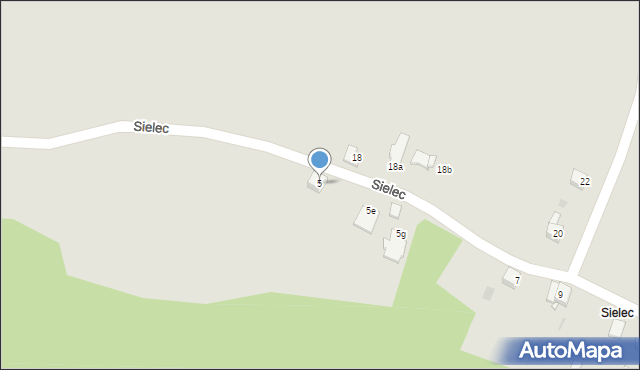 Jaworzno, Sielec, 5, mapa Jaworzno