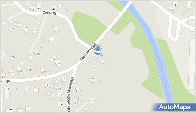 Jedlicze, Sienkiewicza Henryka, 21, mapa Jedlicze