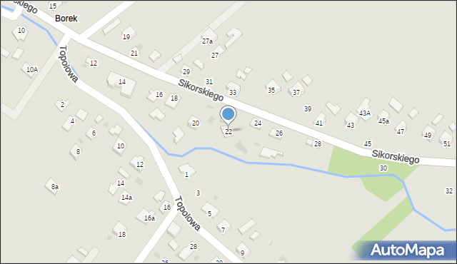 Jedlicze, Sikorskiego Władysława, gen., 22, mapa Jedlicze