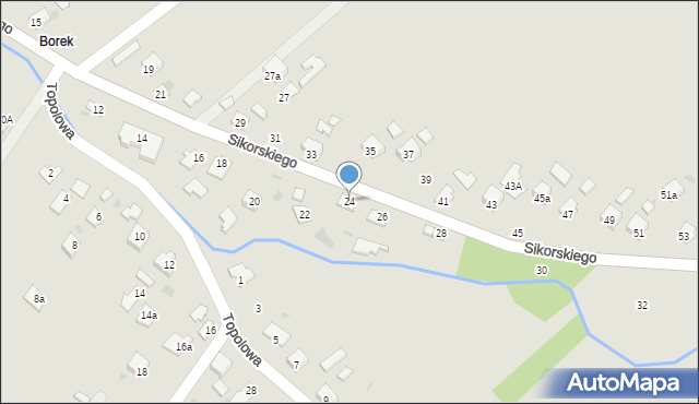 Jedlicze, Sikorskiego Władysława, gen., 24, mapa Jedlicze