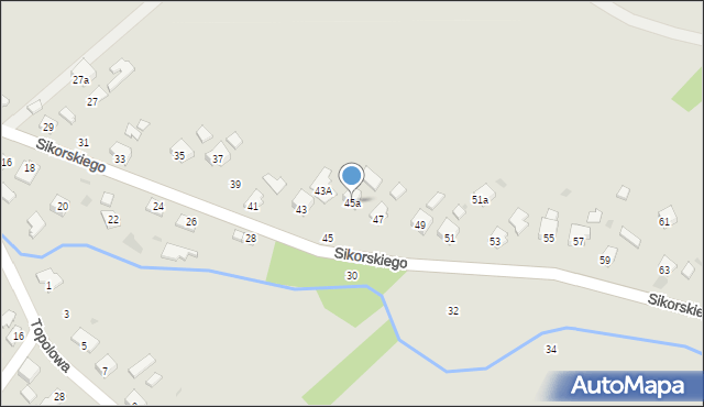 Jedlicze, Sikorskiego Władysława, gen., 45a, mapa Jedlicze
