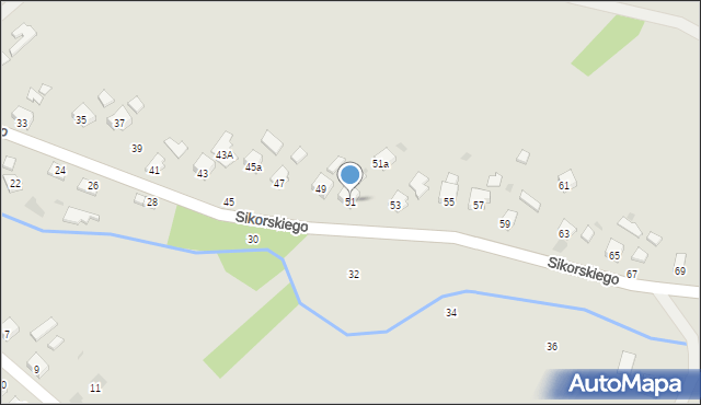 Jedlicze, Sikorskiego Władysława, gen., 51, mapa Jedlicze