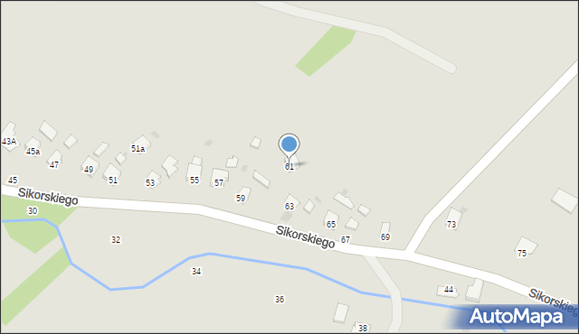 Jedlicze, Sikorskiego Władysława, gen., 61, mapa Jedlicze