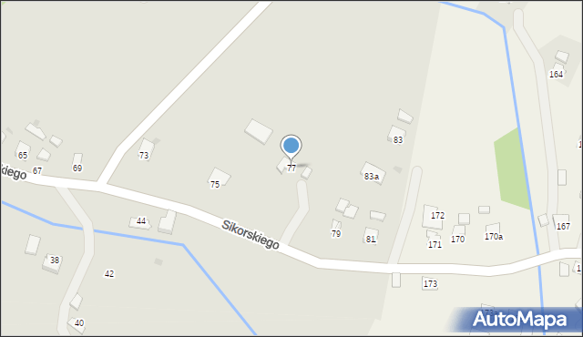 Jedlicze, Sikorskiego Władysława, gen., 77, mapa Jedlicze