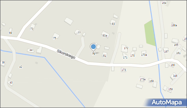 Jedlicze, Sikorskiego Władysława, gen., 79, mapa Jedlicze