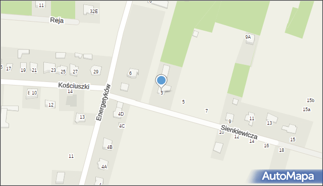 Jedlińsk, Sienkiewicza Henryka, 3, mapa Jedlińsk