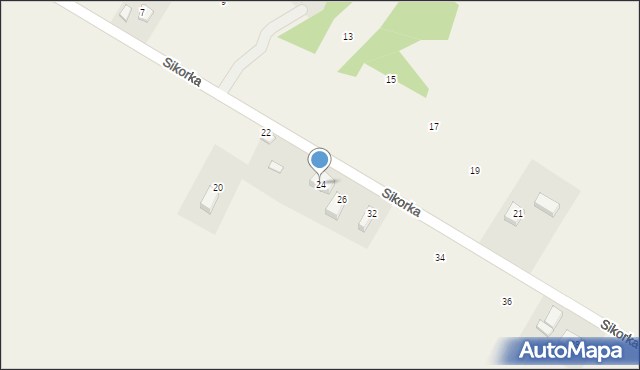 Jerzmanowice, Sikorka, 24, mapa Jerzmanowice