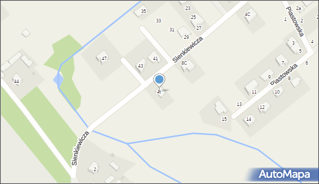 Józefów, Sienkiewicza Henryka, 4t, mapa Józefów