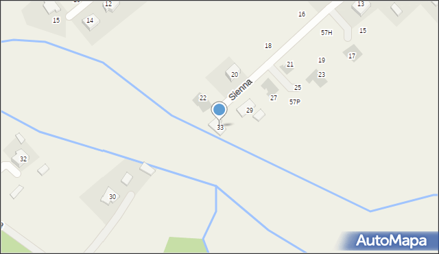 Józefów, Sienna, 33, mapa Józefów