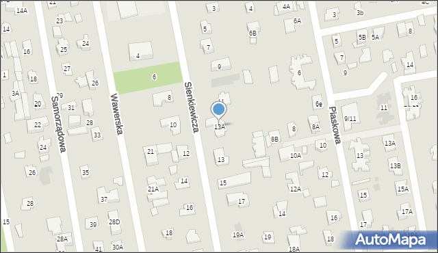 Józefów, Sienkiewicza Henryka, 13A, mapa Józefów