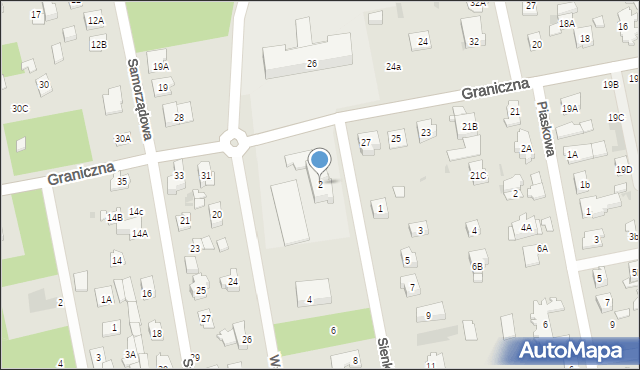 Józefów, Sienkiewicza Henryka, 2, mapa Józefów