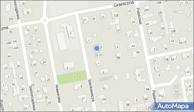 Józefów, Sienkiewicza Henryka, 5, mapa Józefów