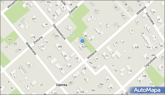 Józefów, Sienkiewicza Henryka, 73, mapa Józefów