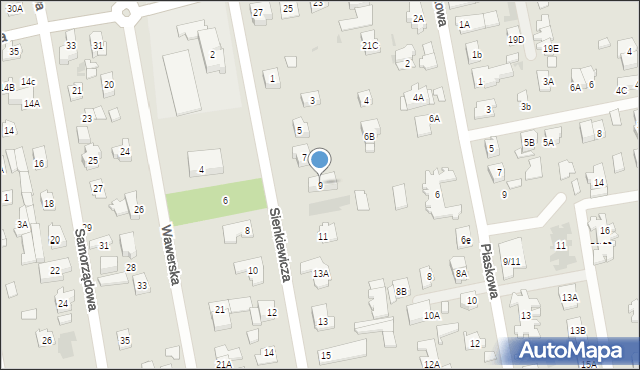 Józefów, Sienkiewicza Henryka, 9, mapa Józefów