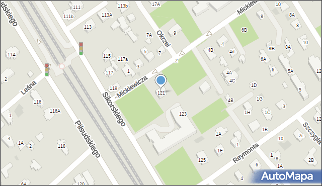 Józefów, Sikorskiego Władysława, gen., 121, mapa Józefów