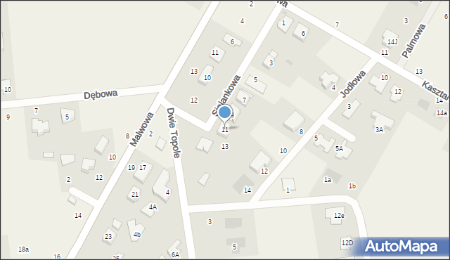 Kalinówka, Sielankowa, 11, mapa Kalinówka