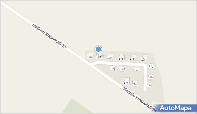 Kamieniec Wrocławski, Siedmiu Krasnoludków, 17b, mapa Kamieniec Wrocławski