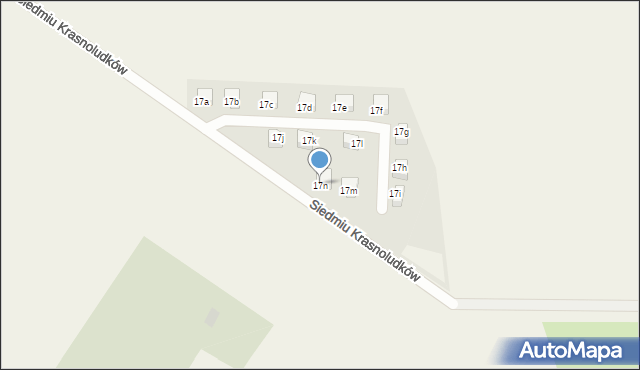 Kamieniec Wrocławski, Siedmiu Krasnoludków, 17n, mapa Kamieniec Wrocławski