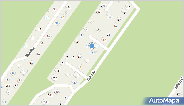 Kamińsko, Sikorki, 10, mapa Kamińsko