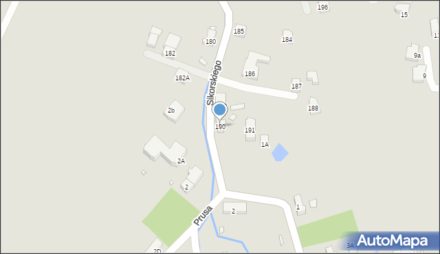 Karpacz, Sikorskiego Władysława, gen., 190, mapa Karpacz