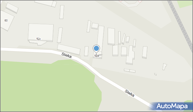 Katowice, Siemianowicka, 52d, mapa Katowic