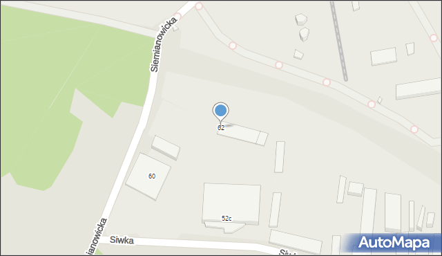 Katowice, Siemianowicka, 62, mapa Katowic