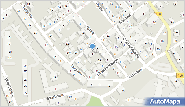 Kędzierzyn-Koźle, Sienkiewicza Henryka, 3, mapa Kędzierzyna-Koźle