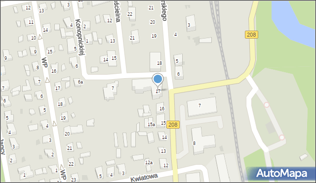 Kępice, Sikorskiego Władysława, gen., 17, mapa Kępice