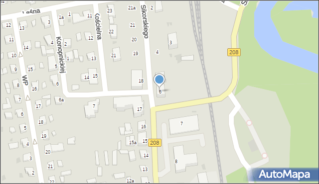 Kępice, Sikorskiego Władysława, gen., 6, mapa Kępice
