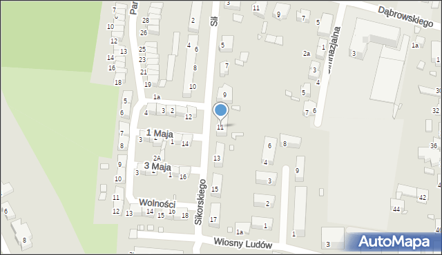 Kępno, Sikorskiego Władysława, gen., 11, mapa Kępno