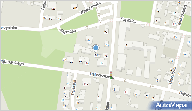 Kępno, Sikorskiego Władysława, gen., 2d, mapa Kępno