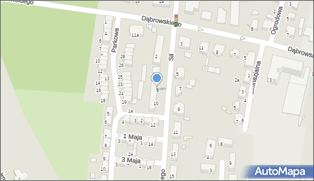 Kępno, Sikorskiego Władysława, gen., 8, mapa Kępno