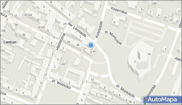 Kielce, Sienkiewicza Henryka, 2, mapa Kielc