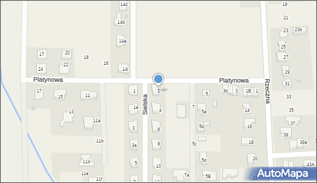 Kiełczów, Sielska, 2, mapa Kiełczów