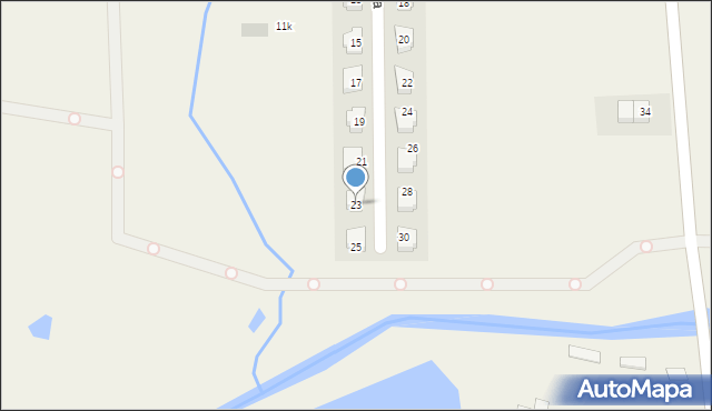 Kiełczów, Sielska, 23, mapa Kiełczów