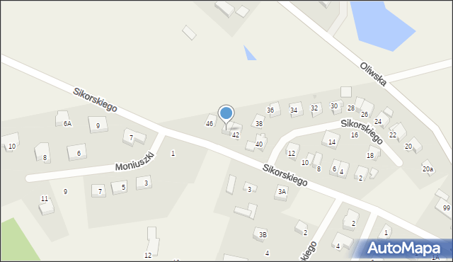 Kielno, Sikorskiego Józefa, 44, mapa Kielno
